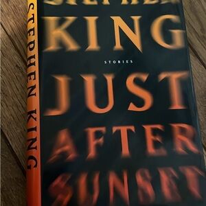Stephen King Just After Sunset Hardcover Book - Black and Orange